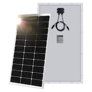 MIGHTY MAX BATTERY Monocrystalline Solar Panel, 100 W, 12V, MC4 MAX3516756